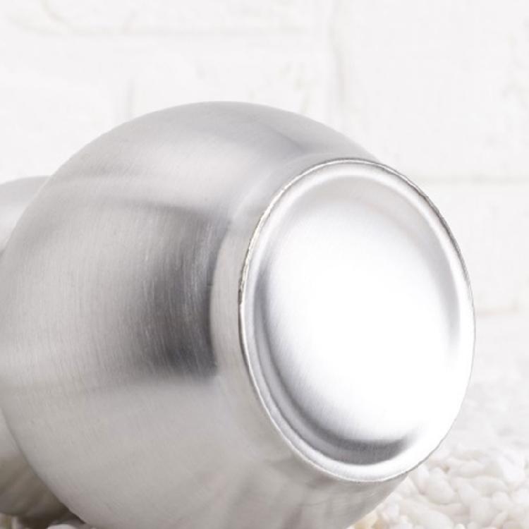 Srebrna 500ml Stal Nierdzewna Kształt Gourd Podróżna Butelka na Wodę Z Praktycznym Skórzanym Paskiem do Noszenia Piwo Likier