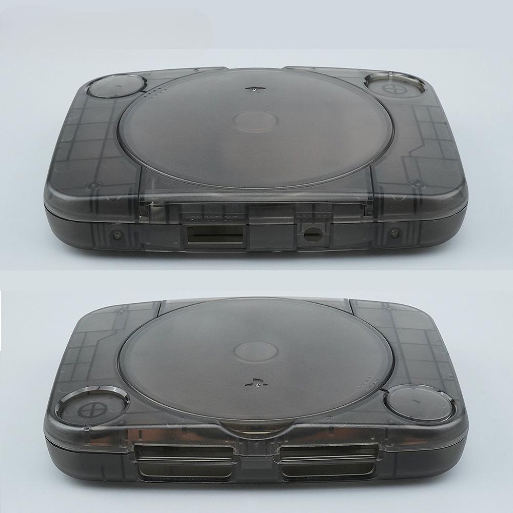 Bitfunx Ersatzschale Transparentes Spielkonsolengehäuse Gehäuseabdeckung für PlayStation PS One PSOne Alle Versionen