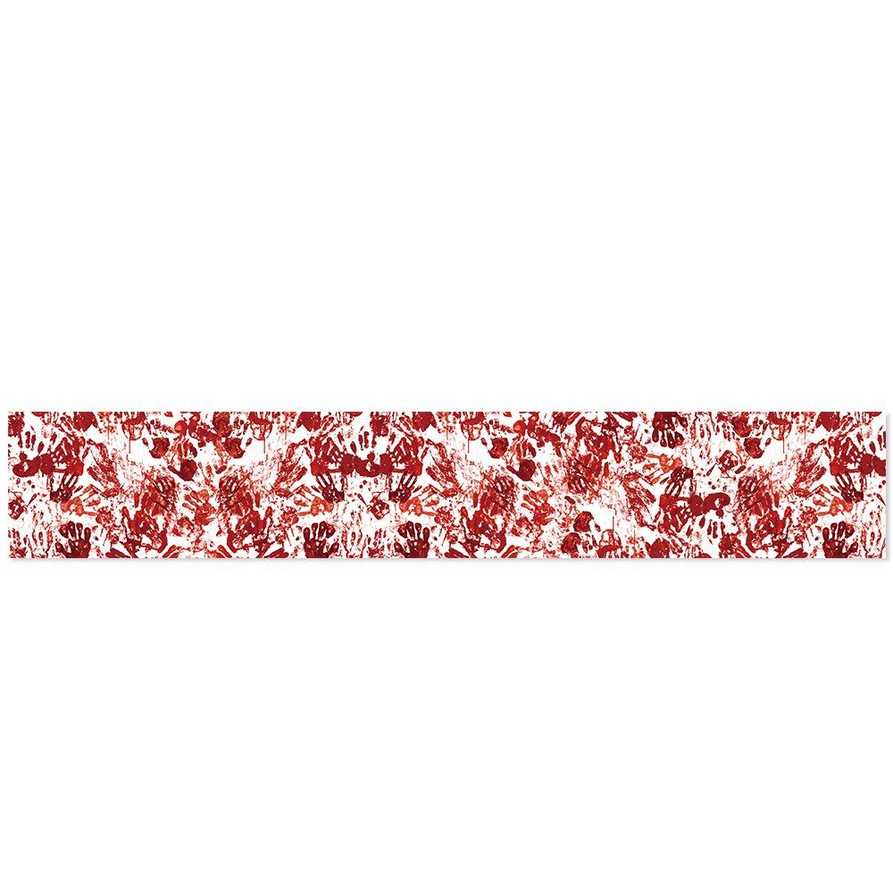 Bloody Halloween Decorative Tablecloth Handprint Table Cover Scary Placemat Halloween Party
