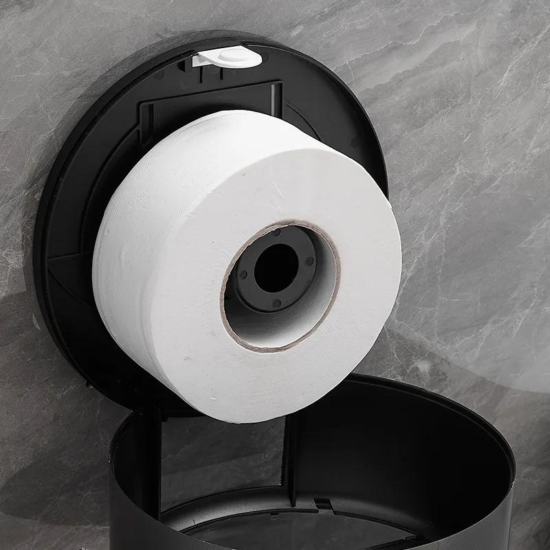 Large capacity tissue holder hotel commercial large roll paper box wall mounted non perforated large plate paper box paper towel