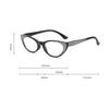 Women Men Trendy Reading Glasses Ladies Retro Ultralight Cat Eye Presbyopia Glasses Luxury Shining Diamond Far Sight Eyeglasses