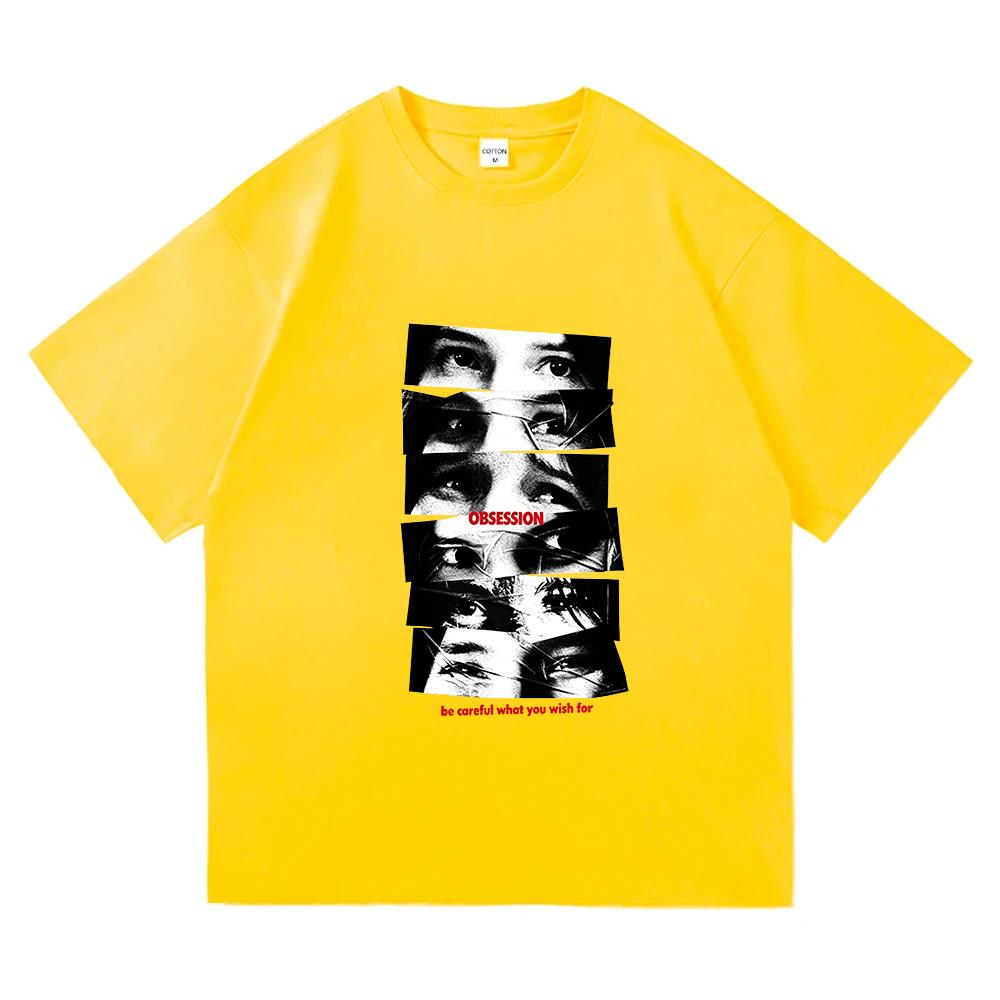 T-shirt Obsessione Cinematografica Nikki Eyes Unisex Streetwear Cotone Moda Manica Corta T-shirt Larghe Design Estivo Grafica Merch Magliette