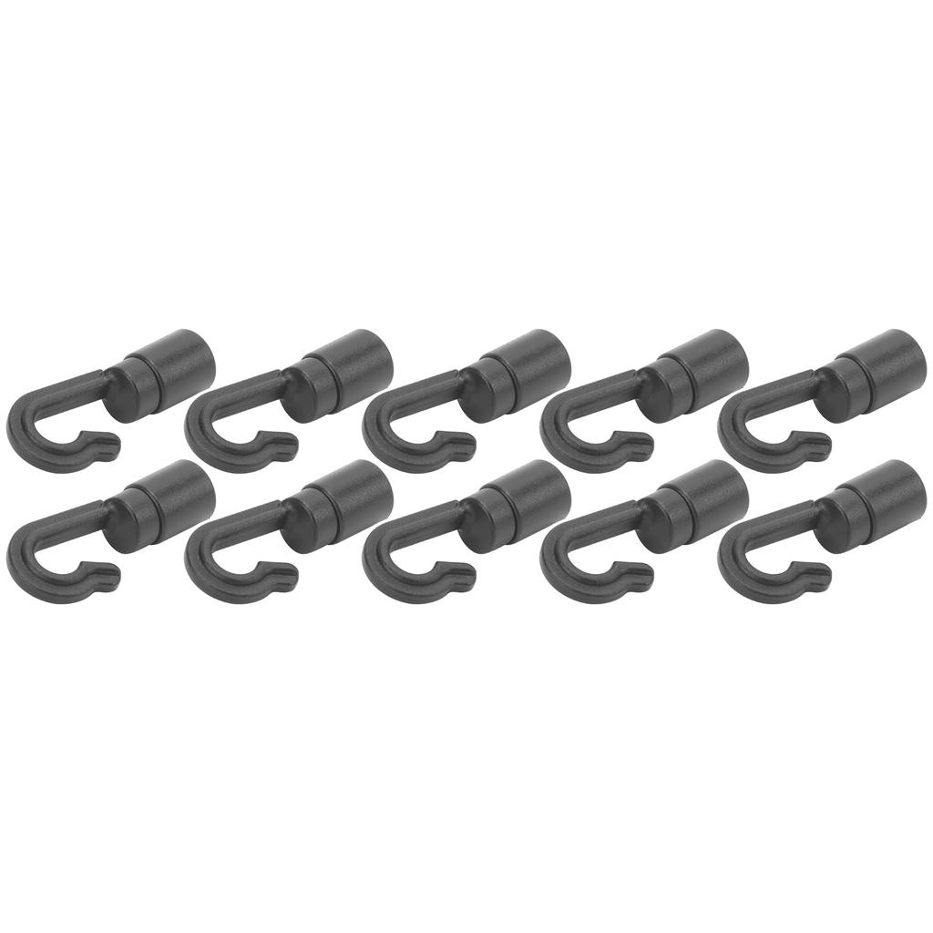 10Pcs Kayak Canoe Bungee Shock Cord Hooks Plastic Cord Rope AntiCorrosion Hooks for Boat