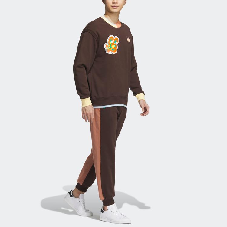 Adidas Originals x Melting Sadness Men Sport Hoodie Brown HY7251