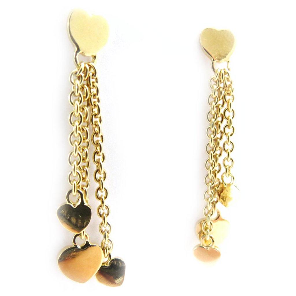 Les Trésors De Lily [G1994] - Boucles Plaqué Or 'Love'