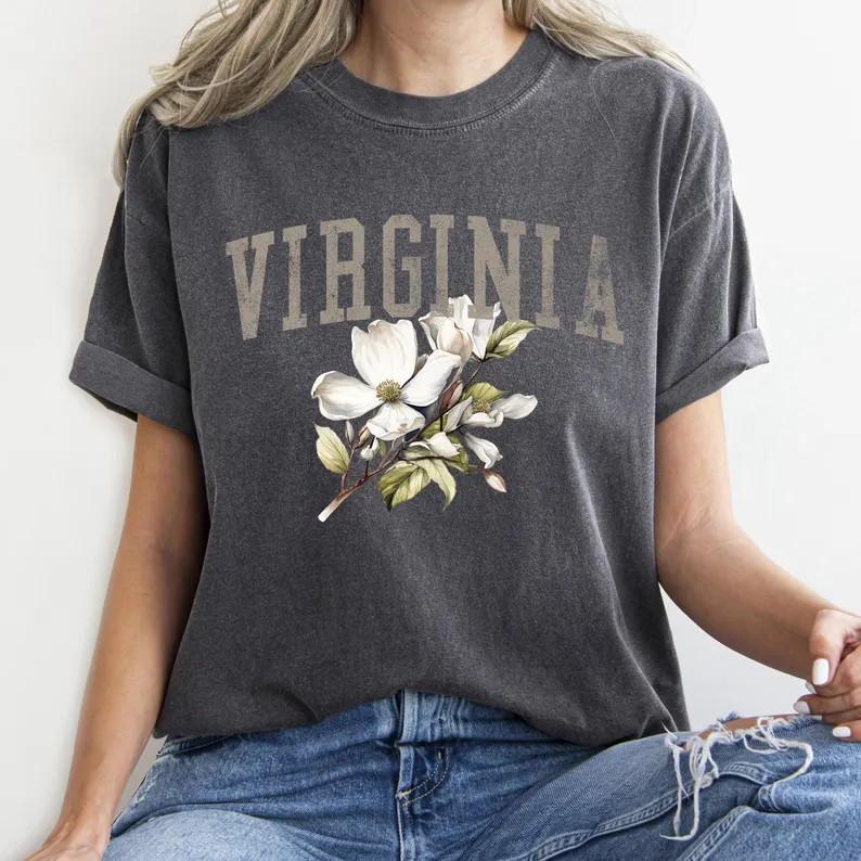 Virginia State Flower Tshirt, Flower Tee, Botanical, Gardening, Travel
