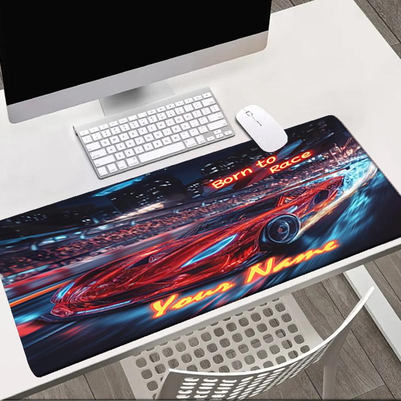 1PC Custom Name Through Night City Mouse pad, keyboard and mouse desk pad, for computer notebook Birthday Gift For Any Room Or Office