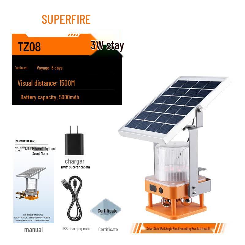 SupFire TZ08+ Solar LED Work Light with Voice Warning