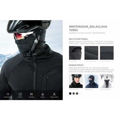 Tesla Face Mask, Running Mask, Sports Mask, Face Cover, Neck Gaiter, Neck Guard, Breathable, UV Protection, Sweat-Wicking, Cold Protection, for Runnin