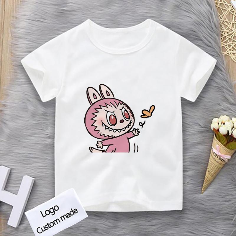 

Футболки Labubu The Monsters Детские Милые Мультяшные Летние Футболки для Девочек Мальчиков Подростков Уличная Одежда Футболки для Малышей Детские Футболки Топы kids-140(10T) золотой
