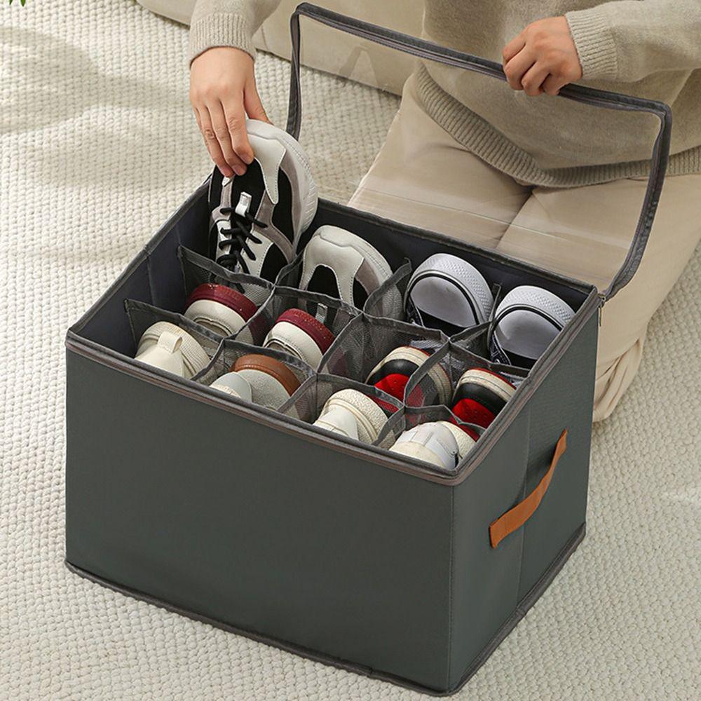 Foldable Shoe Storage Containers Dustproof Cabinet Drawer Organizer Home Closet