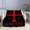 Kreuzzug Kreuz Templer Ritter Bedruckte Decke Flansch warme Decke Bettwäsche Picknickdecken Home Travel Born Geburtstagsgeschenk