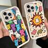Phone Case for iPhone 17 Air 16E 15 16 Pro Max Cartoon Cute Cats Theme Cover 14 Plus 13 12 Mini Soft Shell Silicone Fundas