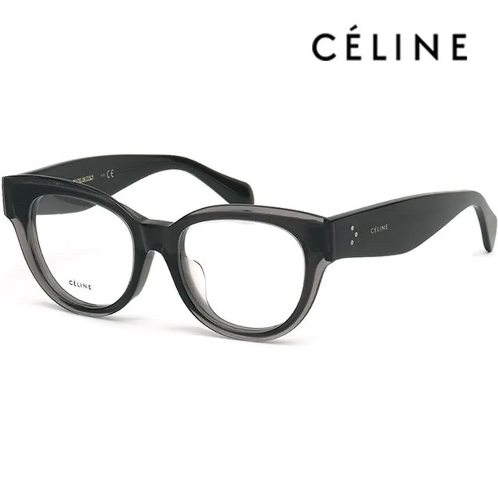 

Celine Eyeglass Frame CL50015F 020 Round Transparent Gray Cat-eye Fashion