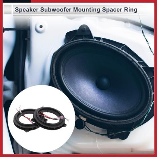 Speaker Spacer Ring Midrange Speaker Space Adaptor for BMW for 3.5 inch 2 Set