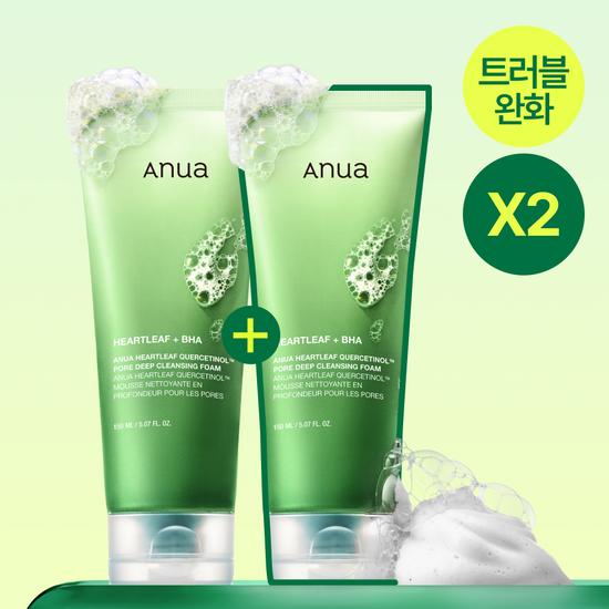 Anua Eoseongcho Sebum Extract Pore Foam 150ml 2-pack