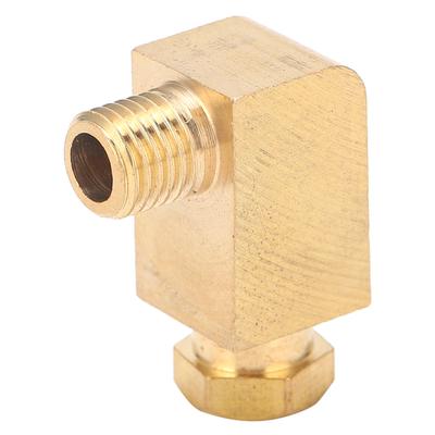 Brass 90 Degree Elbow Compression Tube Pipe Fitting Connector Adapter for Oil Lubrication
