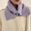 Girl Women Knitted Snood Scarf Loop Infinity Neckerchief Lady Neck Warmer Wrap Scarves Face Cover Faux Collar