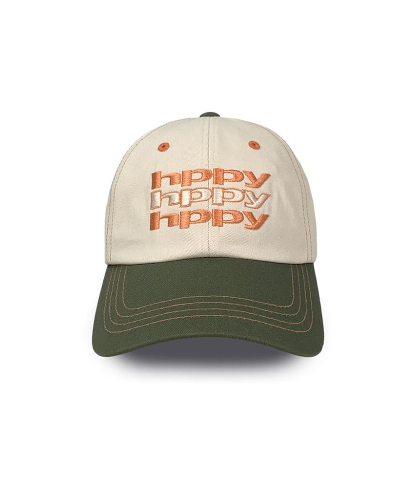 Eichipipiwai H002 Two Tone Signature 3 Logo Ball Cap - Khaki