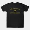 Yellowstone Dutton Ranch T Shirt TV Shows Tshirts Cool Western Cowboy Graphic Tshirt Men Shirt Ropa Hombre Camisetas