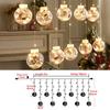 Christmas Lights Indoor Home Room Decoration Night Lights LED Bauble Wishing Ball Window Curtain Fairy Garland Lighting String KTY