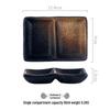 Japanese Ceramic Double-Compartment Dish for Dipping Sauces and Seasonings