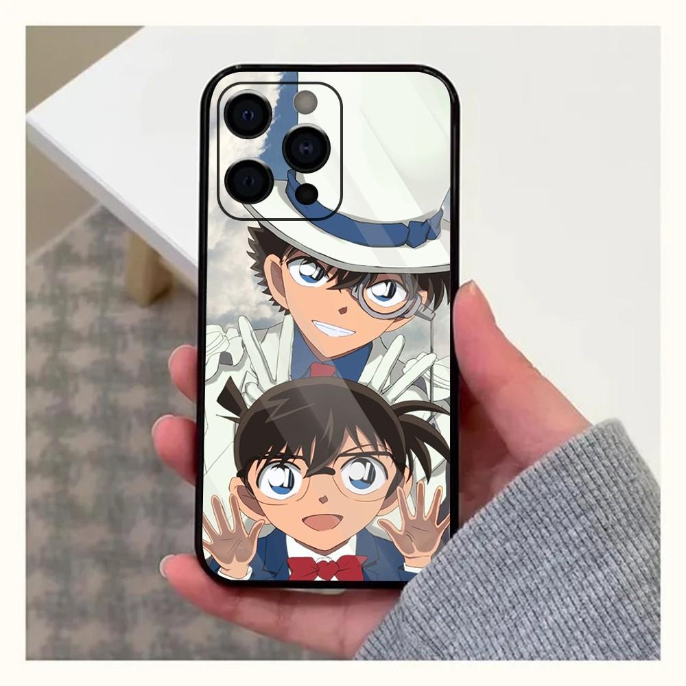 Detective C-Conan Anime Phone Case For Apple iPhone 15,14,13,12,11,Pro,X,XS,Max,XR,Plus,Mini Soft Black Cover