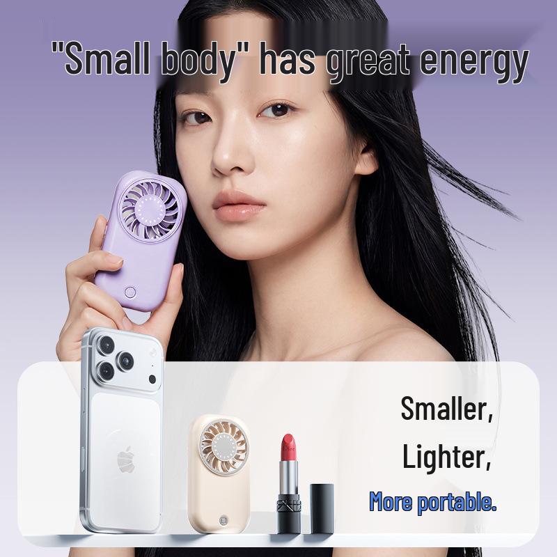 New Mini USB Rechargeable Silent Handheld Fan - High-Speed, All-in-One Electric Fan