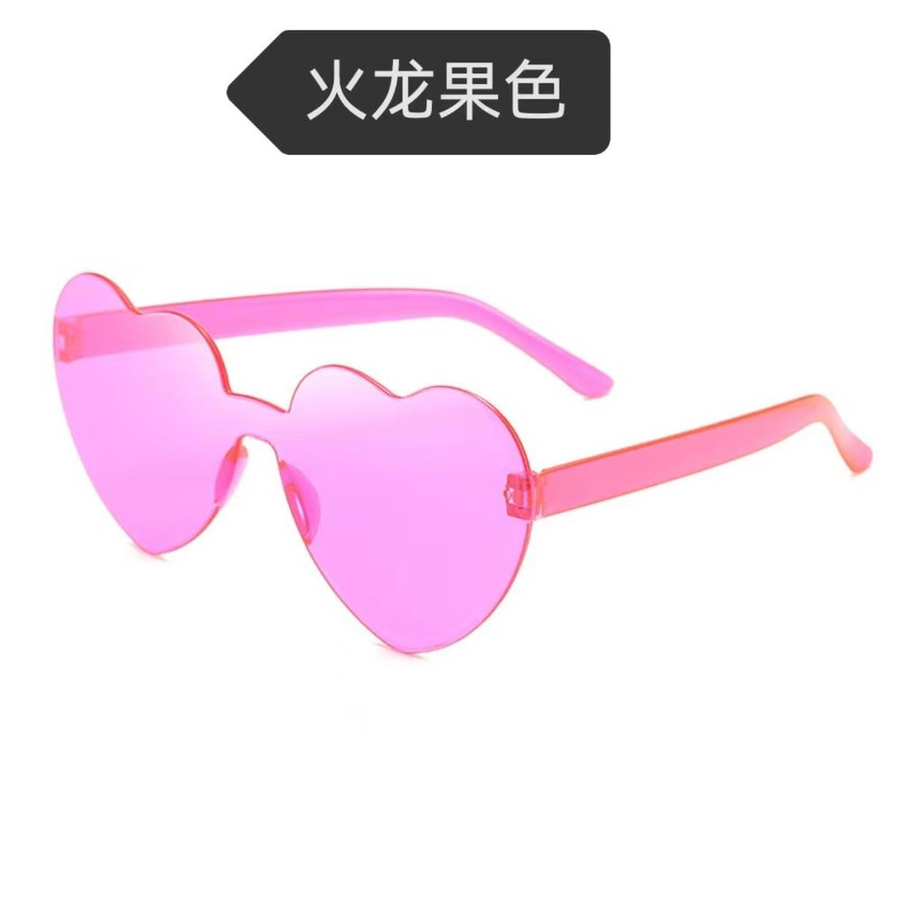 Heart Shape Sunglasses Love Heart Glasses Frameless Sunglasses