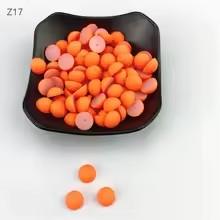 6-12mm Semi Circular Acrylic Flatback Plastic Beads Matte Multi-color Customizable Color Clothing Accessories Beads