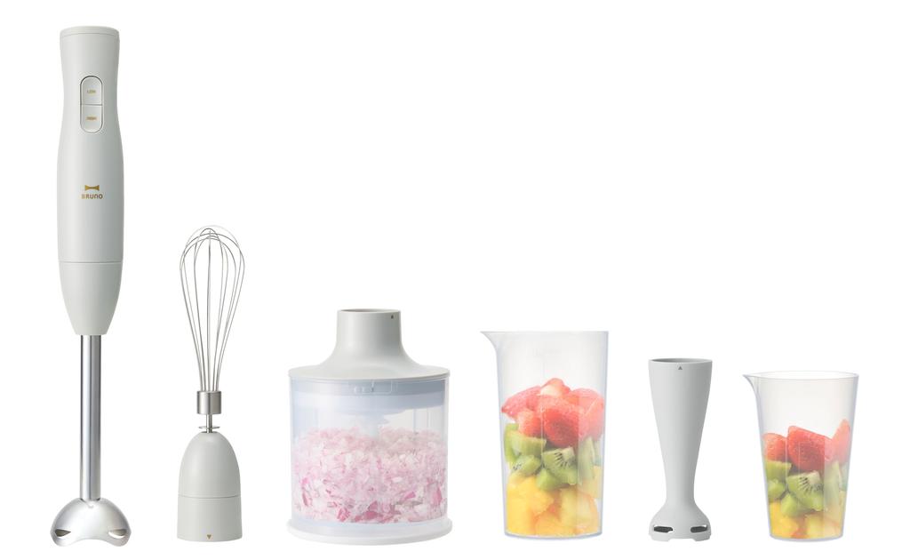BRUNO Multi-Stick Blender 2 Baby, Light Gray, BOE142-LGY, Perfect for Baby Food, Perfect As a Baby Gift