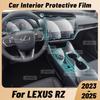 For LEXUS RZ  2024 2025 Anti-scratch Car Interior Transparent TPU Film Center Console Dashboard Navigation Protector Sticker