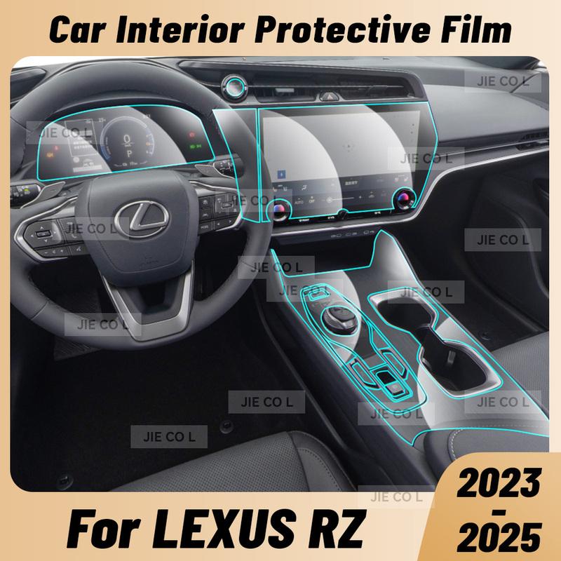 For LEXUS RZ  2024 2025 Anti-scratch Car Interior Transparent TPU Film Center Console Dashboard Navigation Protector Sticker