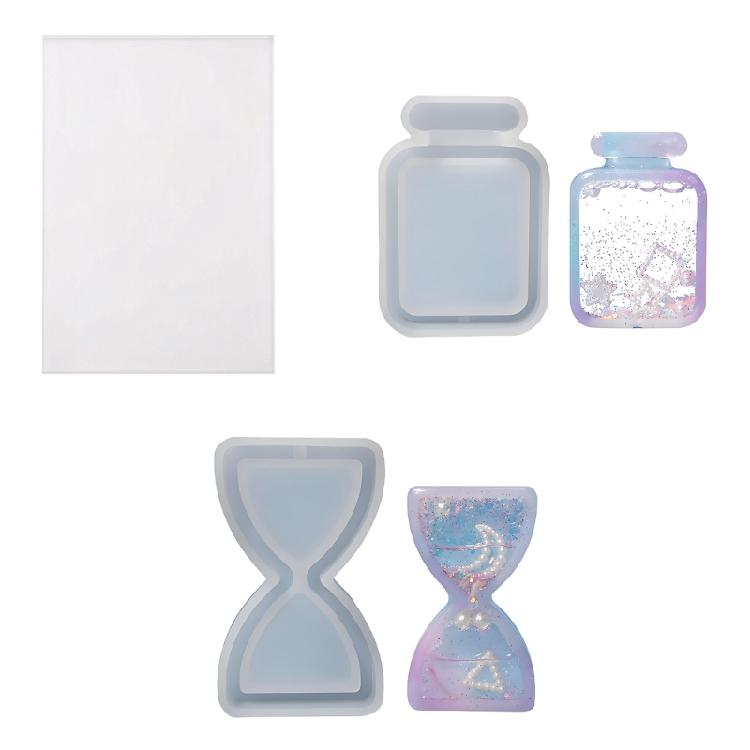 Easy To Use Silicone Sand Timer/Drift Bottle Mold For Handmade Keyring And Charm Creative Jewelry Making Tool