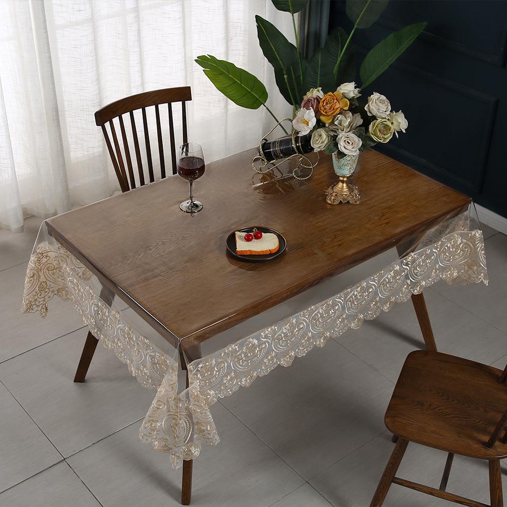High-End PVC Tablecloth: Waterproof, Oil-Proof, Non-Slip, Wear-Resistant for Dining and Coffee Tables