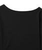 Lougeu Shirred Off-Shoulder Long Sleeve_Black
