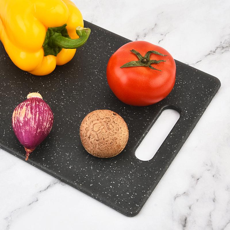 Three-Piece Marble and Plastic Cutting Board Set for Vegetables and Household Use