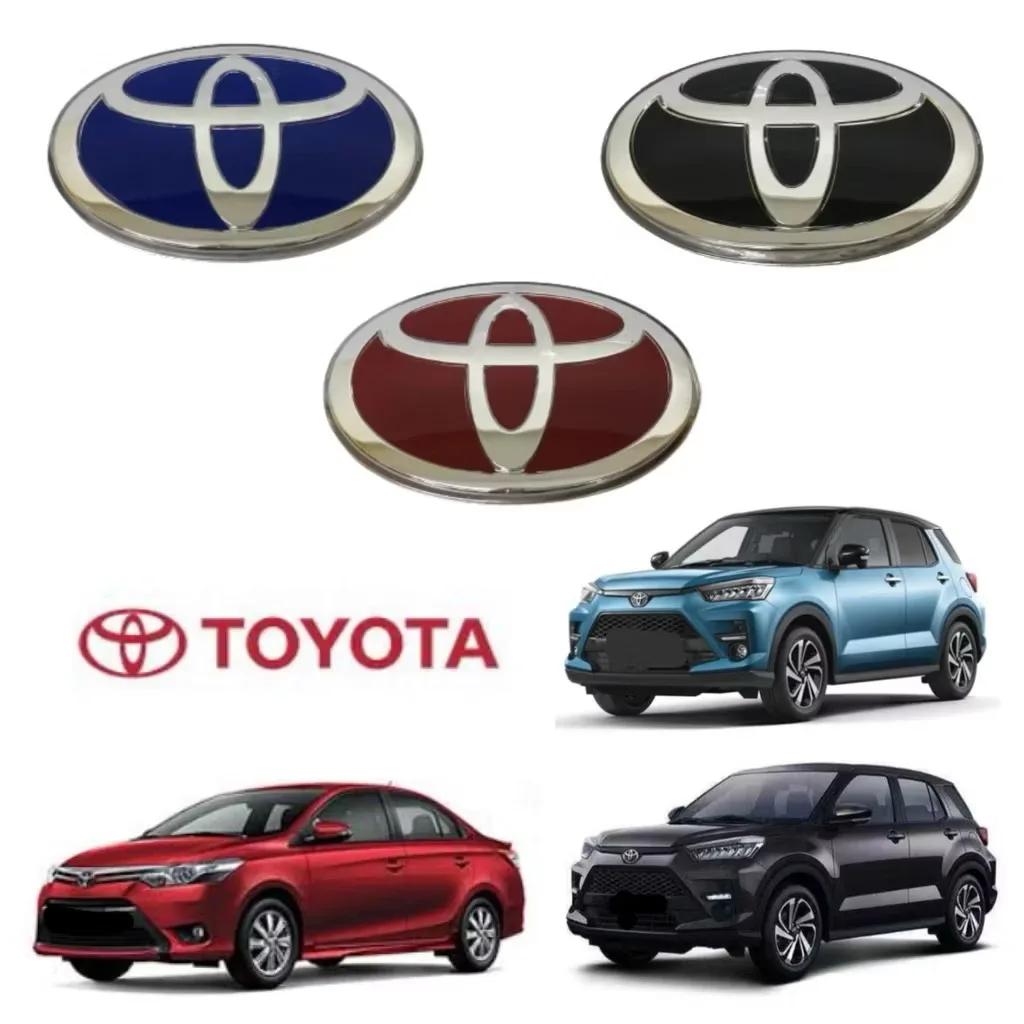 Car Front Emblem for Toyota Corolla Camry RAV4 Hilux CHR Highlander Yaris Vios Alphard Prado Reiz Wish, Front Grill and Hood 3D