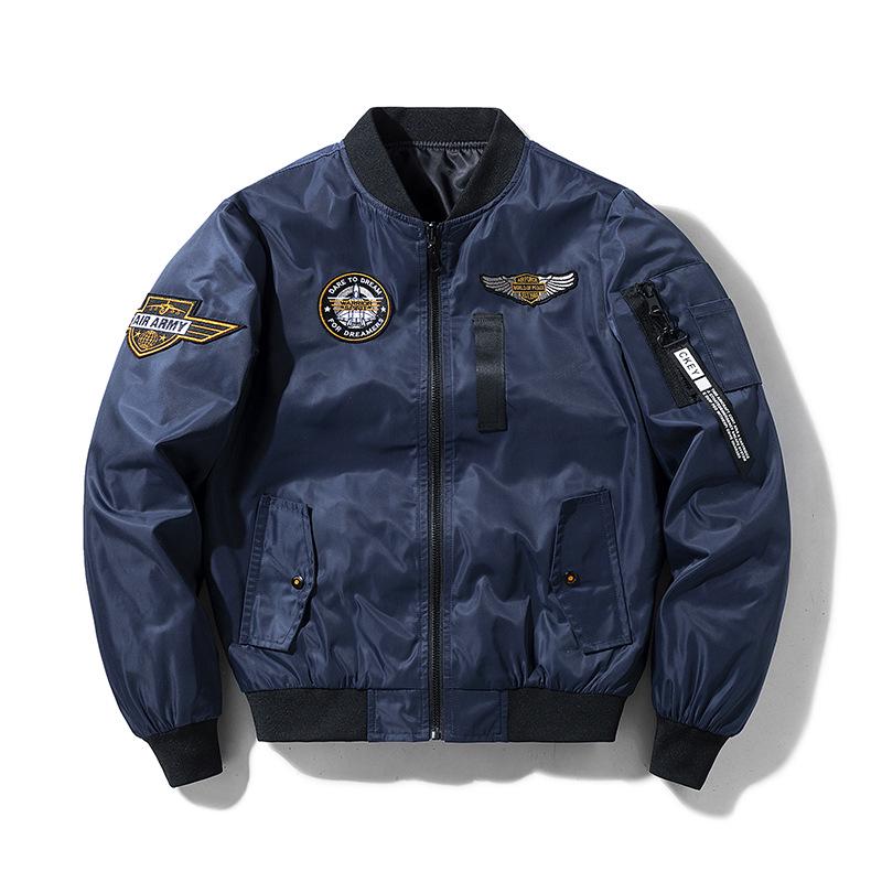 

Men s Reversible Winter-Autumn Pilot Jacket - Handsome Plus Size Baseball Style XXXL