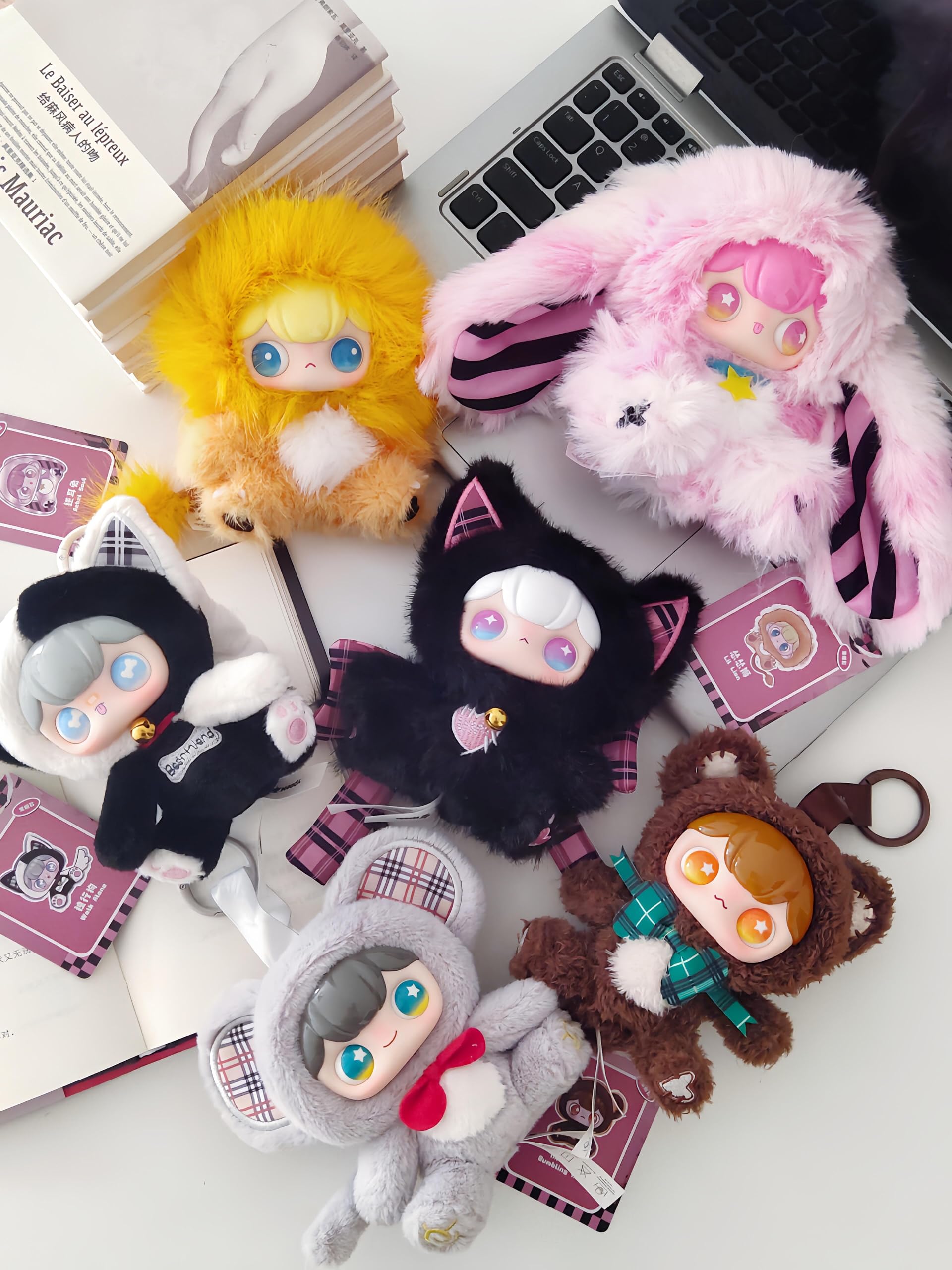 

Серия Плюшевых Игрушек Toyraku Jukoku KOKKA Not One Animal Club, Сюрприз в Непрозрачной Упаковке, Движущиеся Глаза, Пушистая Длинная и Короткая Шерсть, Уникальные Аксессуары, Приблизительно 13 см
