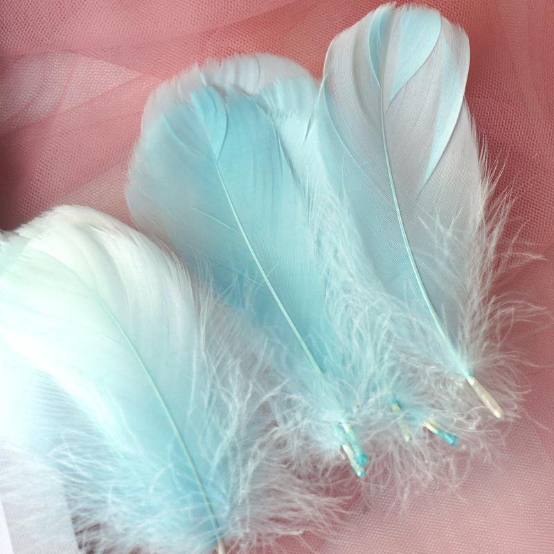 Natural Goose Feathers Plumes 4-8cm 8-12cm Swan Feather Plume for Home Decoration Craft DIY Wedding Jewelry Accessories 100pc