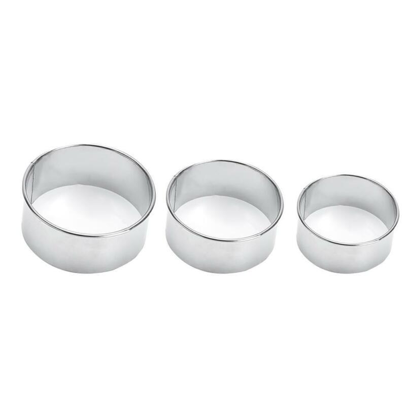 3 szt. Pieróg Wrapper Cutter Mold Stal nierdzewna Okrągła Dumpling Maker Tool DIY