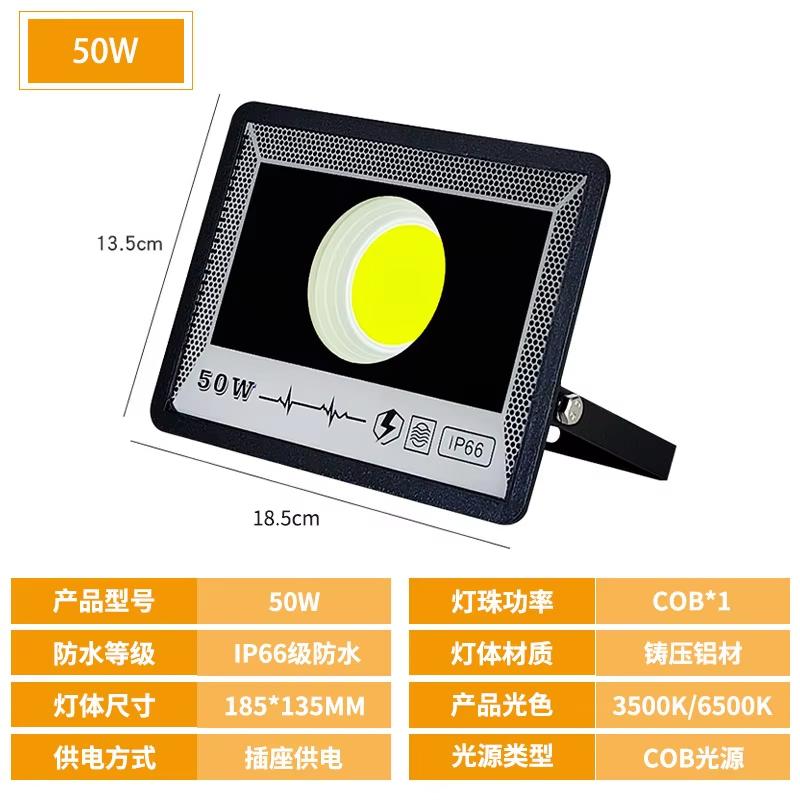 NEW 50/100/200/300/400/500W Led FloodLights AC 175-265V Outdoor Wall Flood lights Spotlight IP66 Waterproof LED Street Lamps HOT