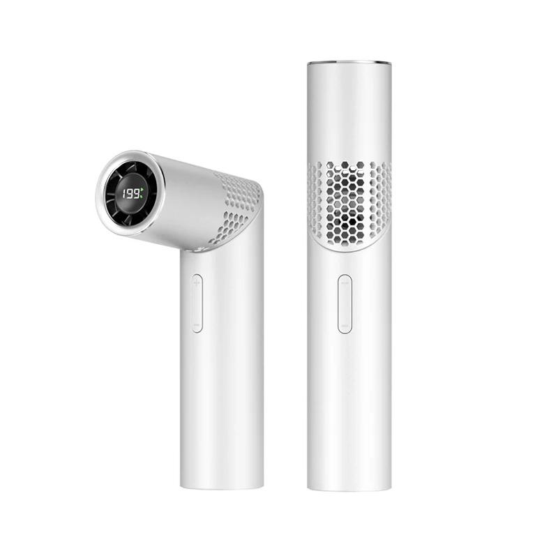 

Long Strip Rotating Electric Fan USB Charging Folding Handheld Hanging Neck Fan Mini Portable Adjustable Speed Fan Charging Fan жемчужина белый