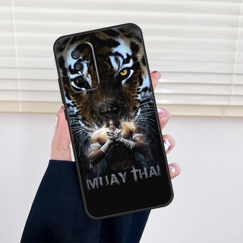 Muay Thai Kickboxing Fight Cover For Xiaomi 15 14 13 Ultra 11T 12T 13T 14T Pro POCO X7 Pro X3 X5 X6 M6 F5 F6 Pro Case