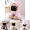 Adorable Large Plush Toys 8" Pug Dog In 7 Unique Costumes Cuddly Soft Toy