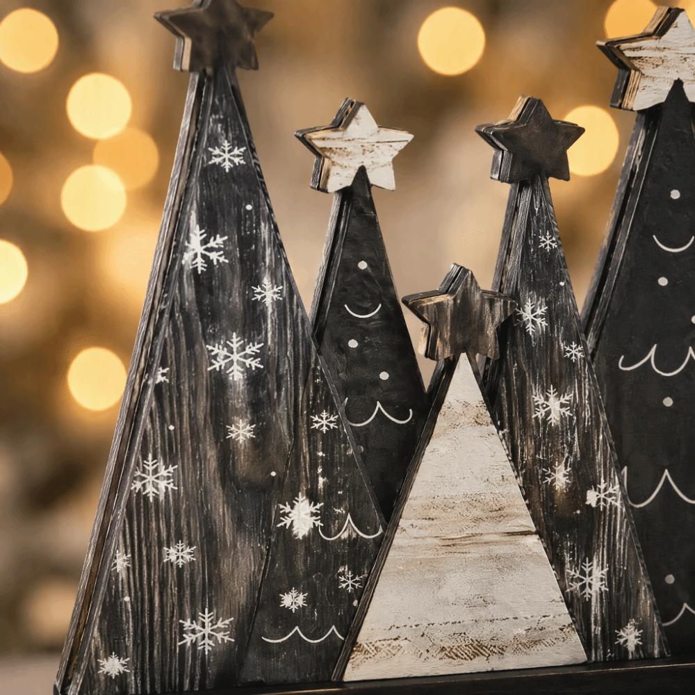 Convenient Table Decoration Unique Wooden Tree Decoration Gift Christmas Tissue Holder Office