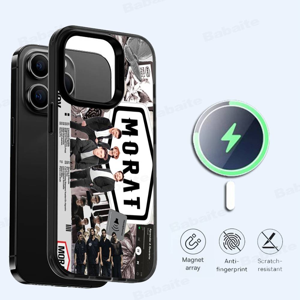 M-Morat Band For Magsafe Magnetic Case For IPhone 17 Air 16 15 14 13 12 11 Pro Max Plus Wireless Charging