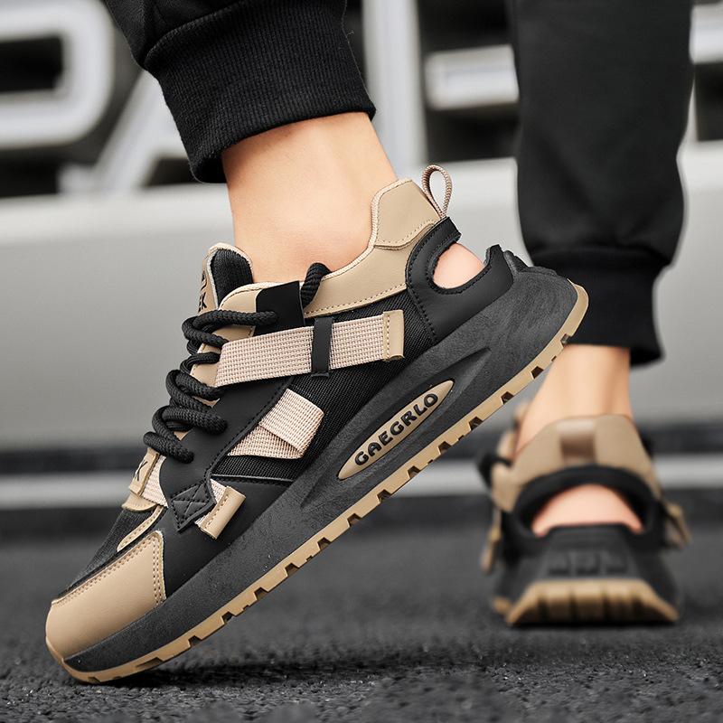 Men's shoes 2025 summer new mesh breathable casual shoes men's youth trend personalized design sense sports shoes trend