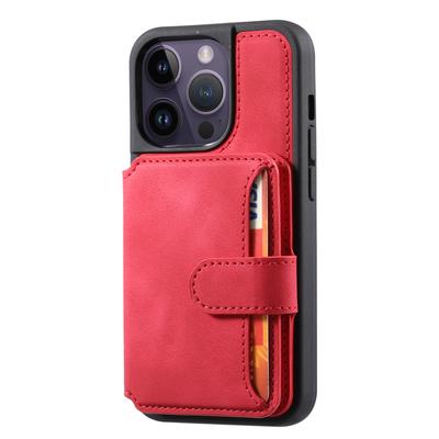 Capa Anti-choque com Bloqueio RFID para iPhone 12 Pro Max 6,7 polegadas PU Couro TPU Capa de Telefone com Porta-Cartões